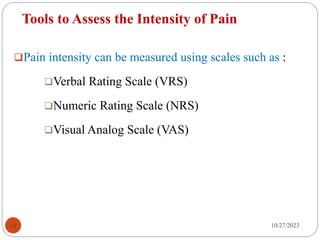 5. pain perception and comfort (2).pptx | Physical Therapy | Wellness
