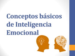 Conceptos básicos
de Inteligencia
Emocional
 
