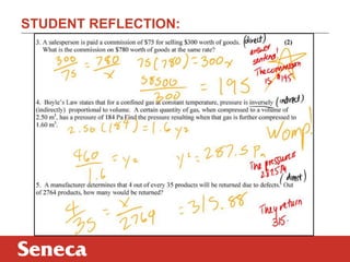 STUDENT REFLECTION:
 