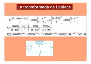117
La transformada de Laplace
 