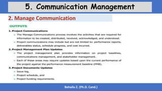 Behailu Z. (Ph.D. Cand.)
5. Communication Management
2. Manage Communication
 