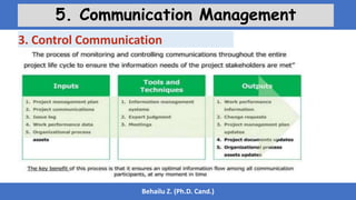 Behailu Z. (Ph.D. Cand.)
5. Communication Management
3. Control Communication
 