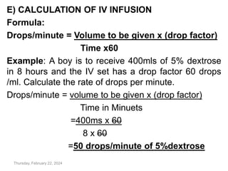 Drop Factor Formula Sample 5. UNIT 1_PRINCIPLES OF PHARMACOLOGY.pptx