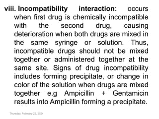Drug Incompatibility Examples 5. UNIT 1_PRINCIPLES OF PHARMACOLOGY.pptx
