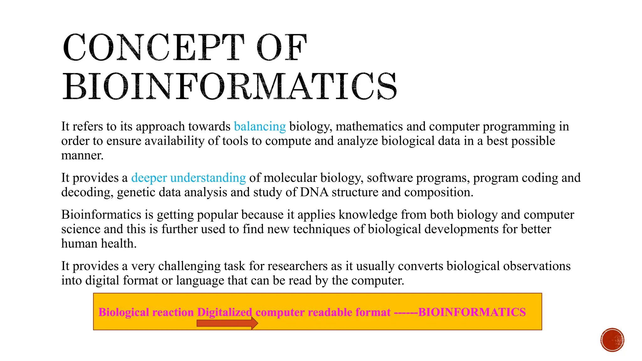 5. BIOINFORMATICS.pptx B.Pharm sem 2 Computer Applications in Pharmacy ...