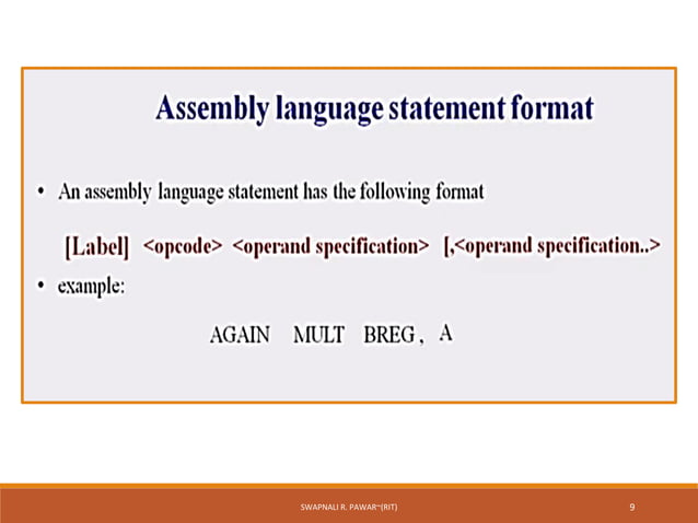 5.Elements of Assembly Language in System Software.pdf