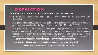 SANDHI SHAREERA BY DR AJITH KUMAR SHAREERA RACHANA | PPTX