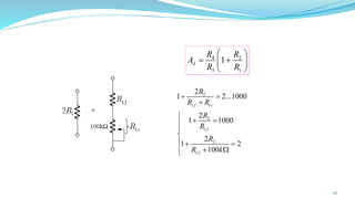47
4 2
3 1
1
d
R R
A
R R
 
= +
 
 
2
1 1
2
1
2
1
2
1 2...1000
2
1 1000
2
1 2
100
f v
f
f
R
R R
R
R
R
R k
+ =
+

+ =



 + =
 + 

 