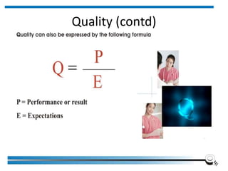 Quality (contd)
Institute of Applied Quality Management 11
 