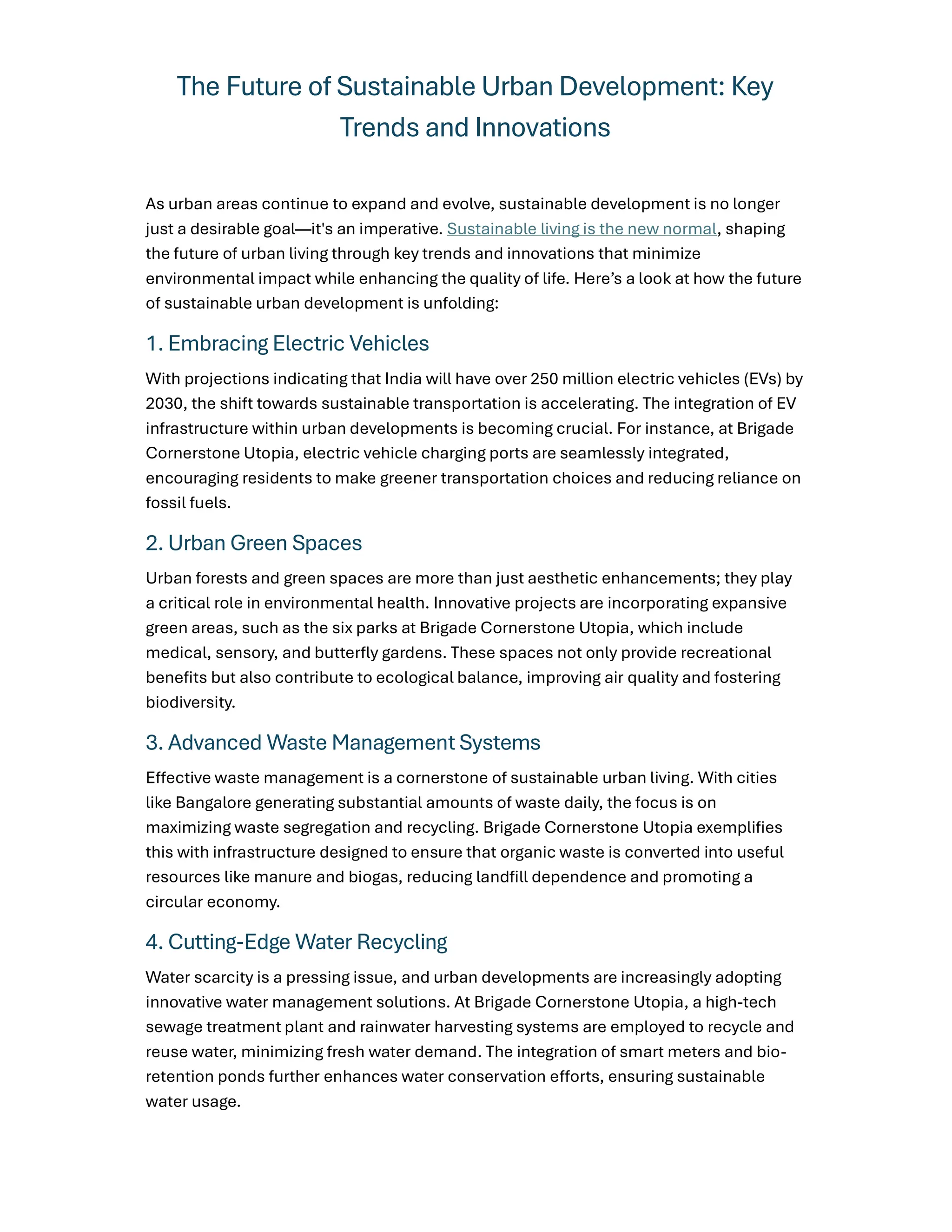 5. The Future of Sustainable Urban Development Key Trends and ...