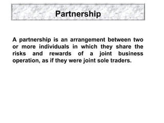 Partnership Traders 5. Presentation on Chapter-13. Sole trader and partnership F.S. Final.ppt