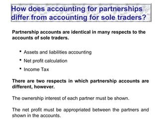 Partnership Traders 5. Presentation on Chapter-13. Sole trader and partnership F.S. Final.ppt