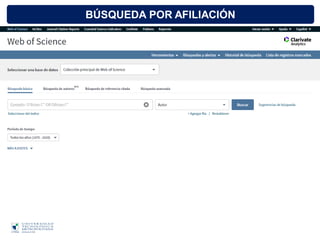 BÚSQUEDA POR AFILIACIÓN
 