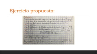 Ejercicio propuesto:
 