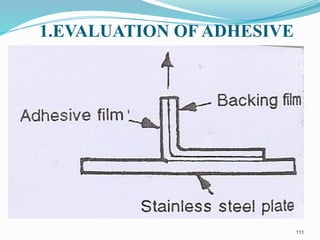 111
1.EVALUATION OF ADHESIVE
 