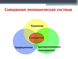 Смешанная экономическая система
 