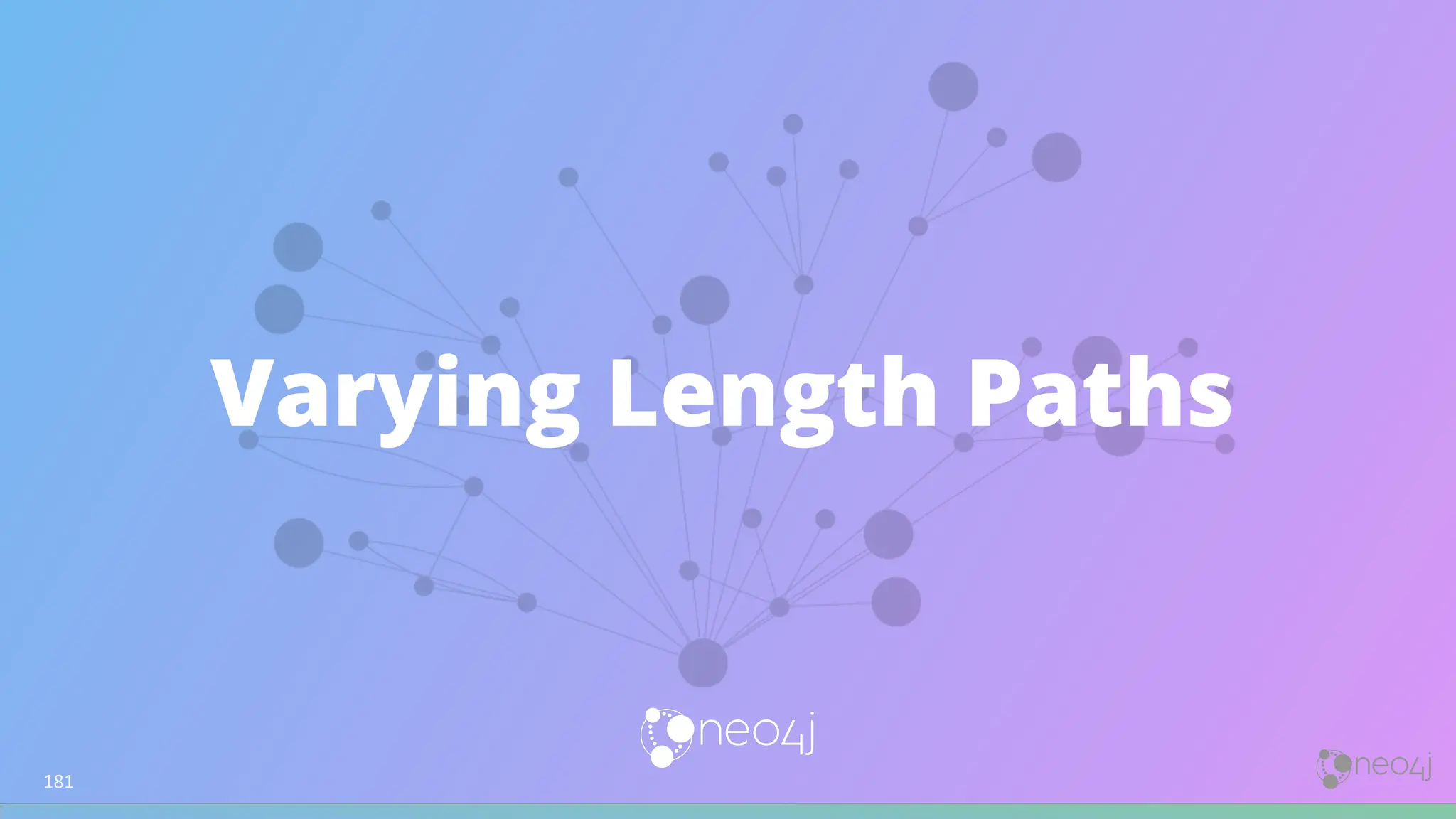 Varying Length Paths
181
 