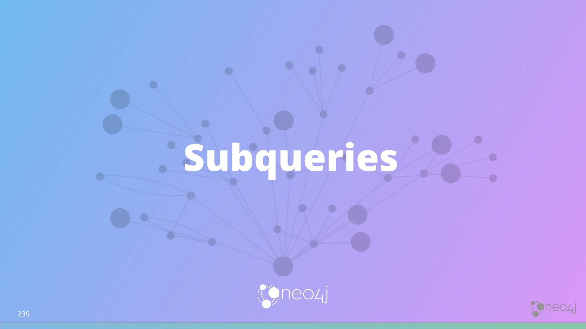 Subqueries
239
 