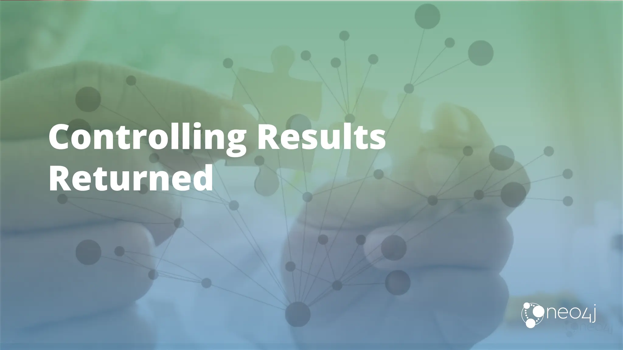 Controlling Results
Returned
 