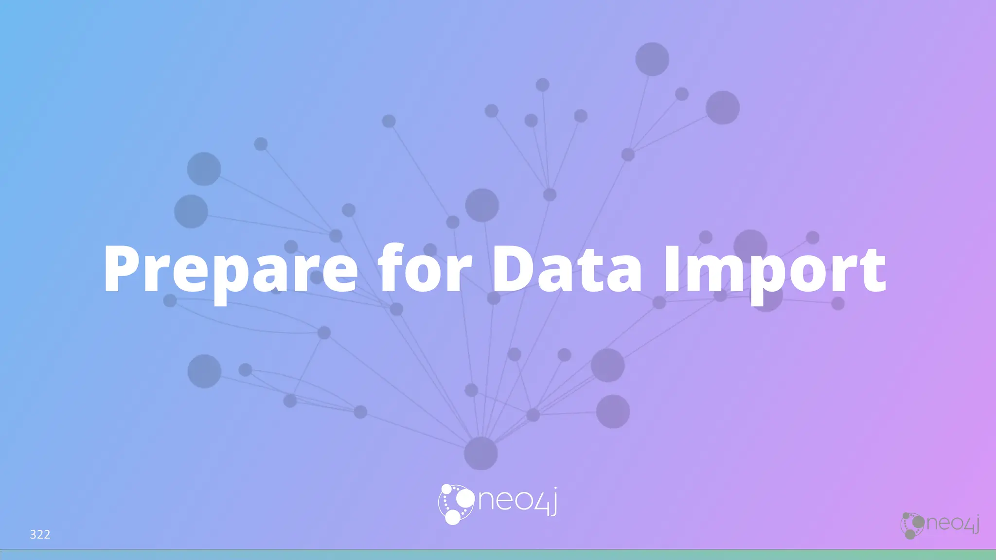 Prepare for Data Import
322
 