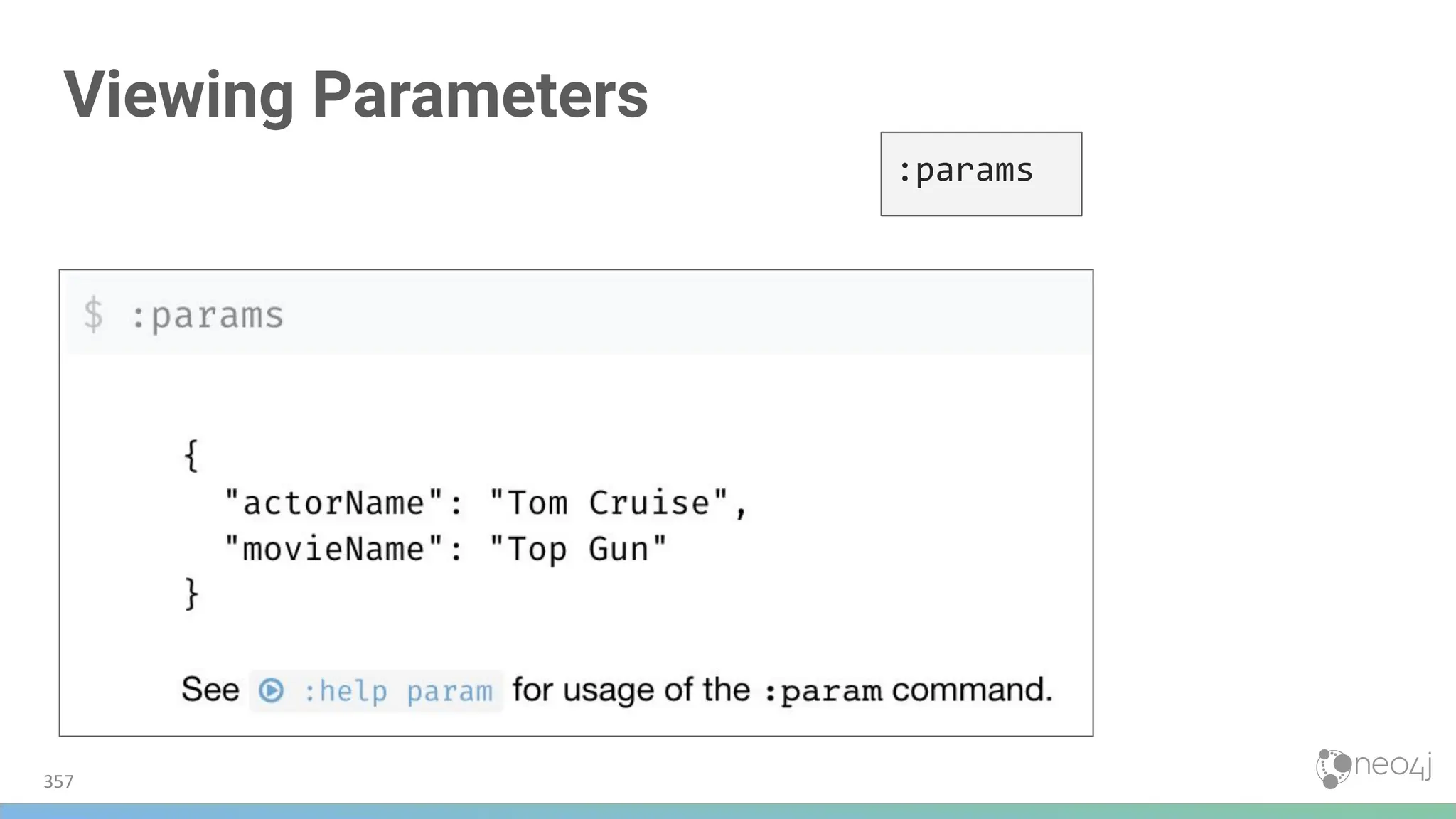 Viewing Parameters
357
:params
 