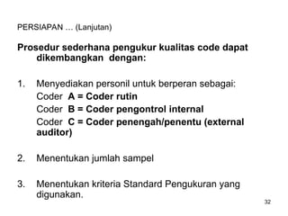 Cara Koding Subarray CARA CARA SESI AUDIT KODING KLAIM INACBGS | PPT