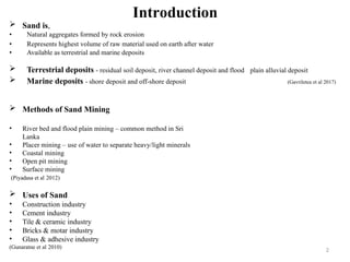 General outline of heavy sand mineral mining | PPTX