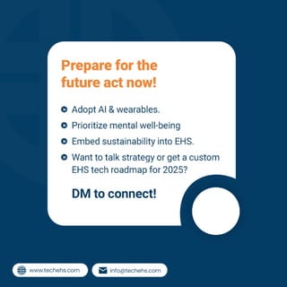 EHS trends 2025 - Future proof your Safety Strategy