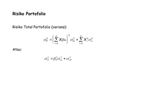 5. Model Index Tunggal - Single Index Model.pptx