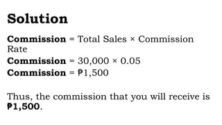 5.-Commission-and-the-Sales-Tax for Grade 7 Students | PPTX