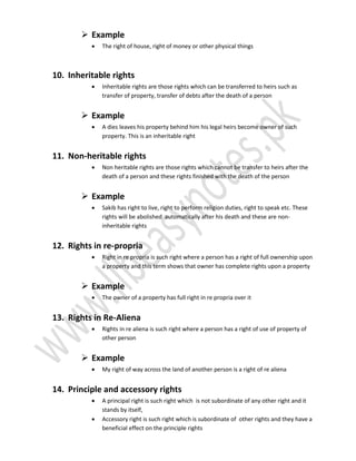 Kinds Rights Legal Rights Kinds English Jurisprudence | PDF