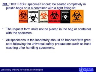 High Risk Specimen 5. SPECIMEN COLLECTION AND PROCESSING ppt.ppt