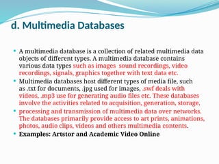 Multimedia Database System ONLINE DATA BASE Management system in library Science | PPTX