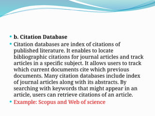 ONLINE DATA BASE Management system in library Science | PPTX
