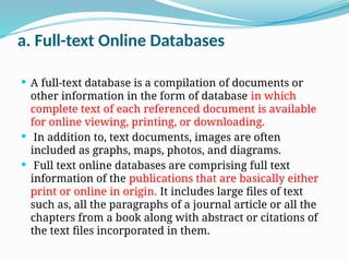 ONLINE DATA BASE Management system in library Science | PPTX