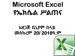 Introduction to Microsoft Excel Presentation.pptx