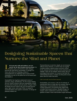 The most visionary women shaping sustainability and neuroarchitecture ...