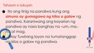 Tukuyan Examples Ang gamit filipino sa pakikipagkomukasyon | PPTX