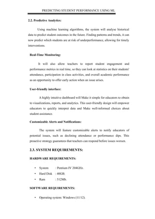 PREDICTING STUDENT PERFORMANCE AND ITS INFLUENCING FACTORS BY USING ...