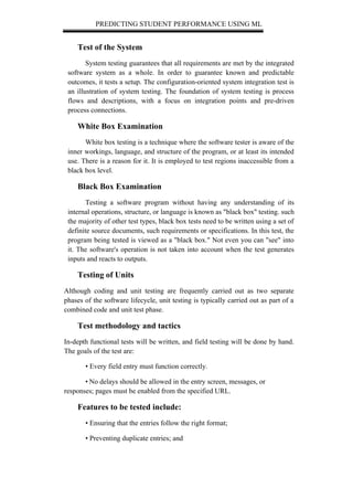 PREDICTING STUDENT PERFORMANCE AND ITS INFLUENCING FACTORS BY USING ...
