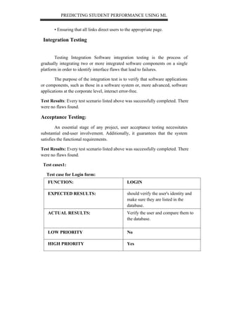 PREDICTING STUDENT PERFORMANCE AND ITS INFLUENCING FACTORS BY USING ...