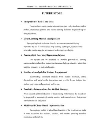 PREDICTING STUDENT PERFORMANCE AND ITS INFLUENCING FACTORS BY USING ...