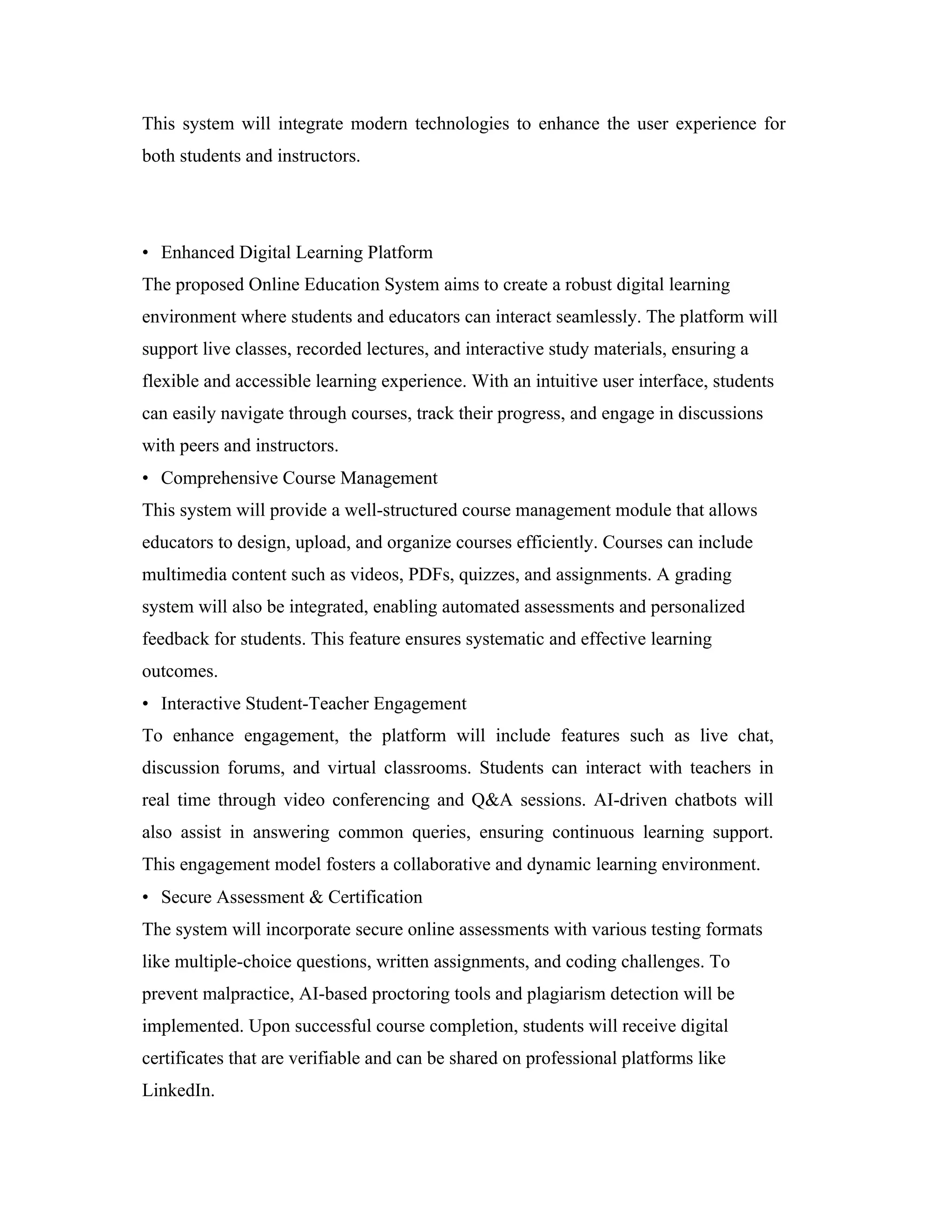 ONLINE EDUCATION SYSTEM ONLINE EDUCATION SYSTEM DOCX