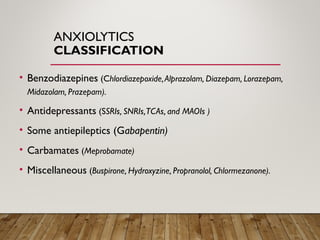 5._Anxiolytics[1].ppt pharmacological dta | PPT