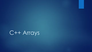 5. An introduction to Array with Loops.pptx