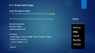 5. An introduction to Array with Loops.pptx