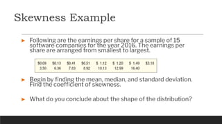 5. skewness Measures of Sk& Kurtosis Business Statistics | PDF