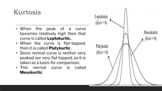 5. skewness Measures of Sk& Kurtosis Business Statistics | PDF