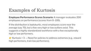 5. skewness Measures of Sk& Kurtosis Business Statistics | PDF