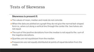 5. skewness Measures of Sk& Kurtosis Business Statistics | PDF